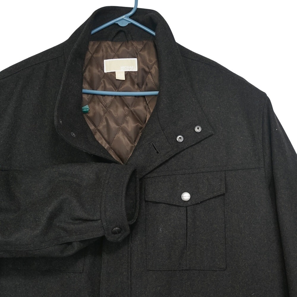 Michael Michael Kors Men's 4XB Loden‎ Heather Wool Blend Field Jacket